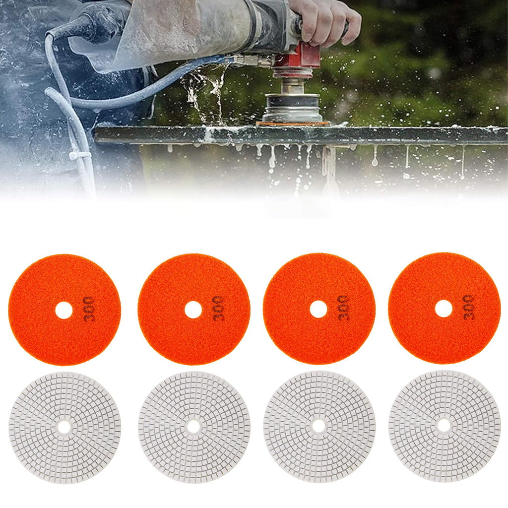 10 tk 80 mm takjakinnitusega teemantpoleerimiskettaid gres- ja keraamiliste plaatide lihvimiseks G300 RC-K-1360 – pilt 6