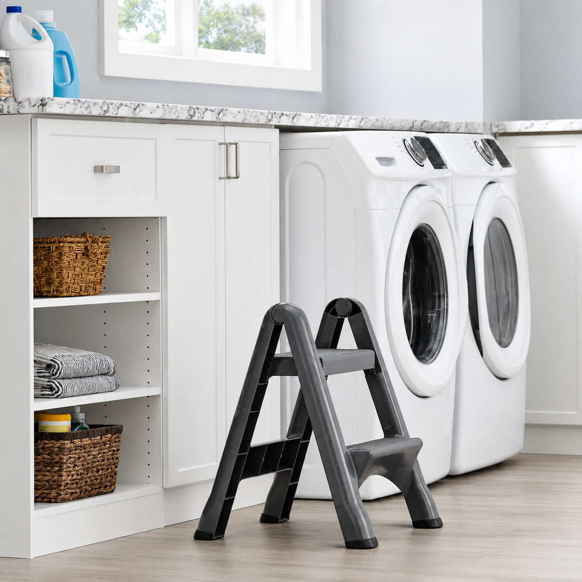 Kokkupandav kaheastmeline treppredel libisemiskindla platvormiga RC-K-2540 – pilt 4