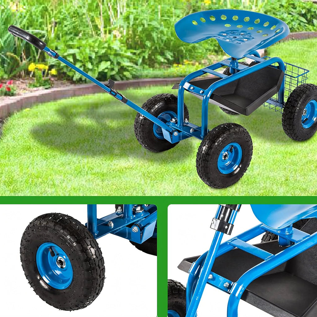 Ratastel aiakäru 360° pöörleva istme ja korviga RC-K-2338-15256 – pilt 4