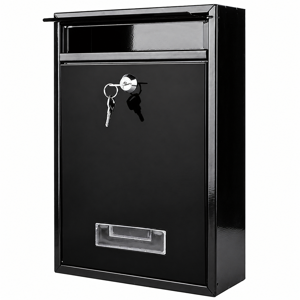Must terasest postkast võtmeluku ja aknaga RC-K-2321-15339 – pilt 6