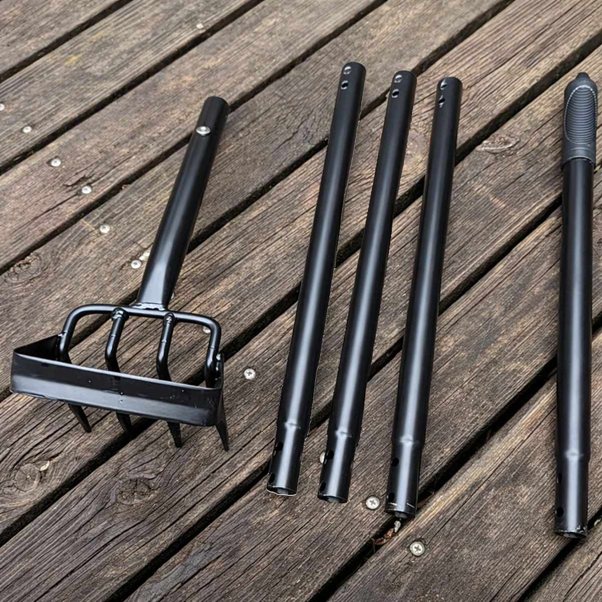 Metallvarrega aiakõblas ja 4-osaline küünisreha 160 cm RC-K-2325 – pilt 3