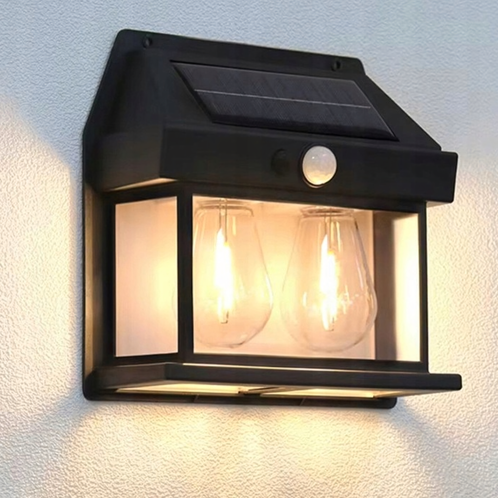 Kahekordne LED-päikeseenergia seinavalgusti liikumisanduriga RC-K-2204 – pilt 10