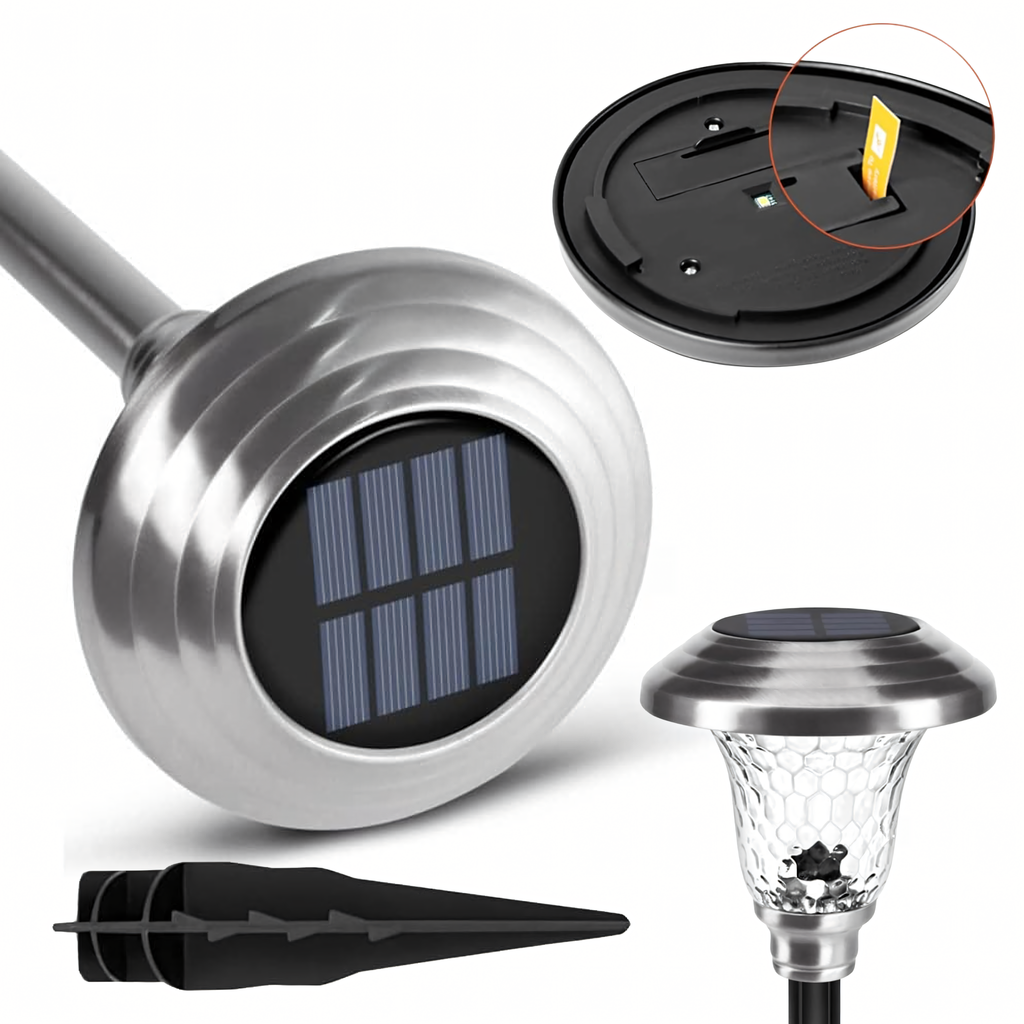 6 tk päikeseenergia aiapiikvalgusteid 42 cm veekindel RC-K-2492 – pilt 8