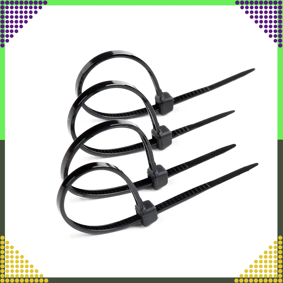 Tugevad universaalsed mustad kaablisidemed 3,6 × 200 mm, 100 tk RC-K-1297-COPY – pilt 4
