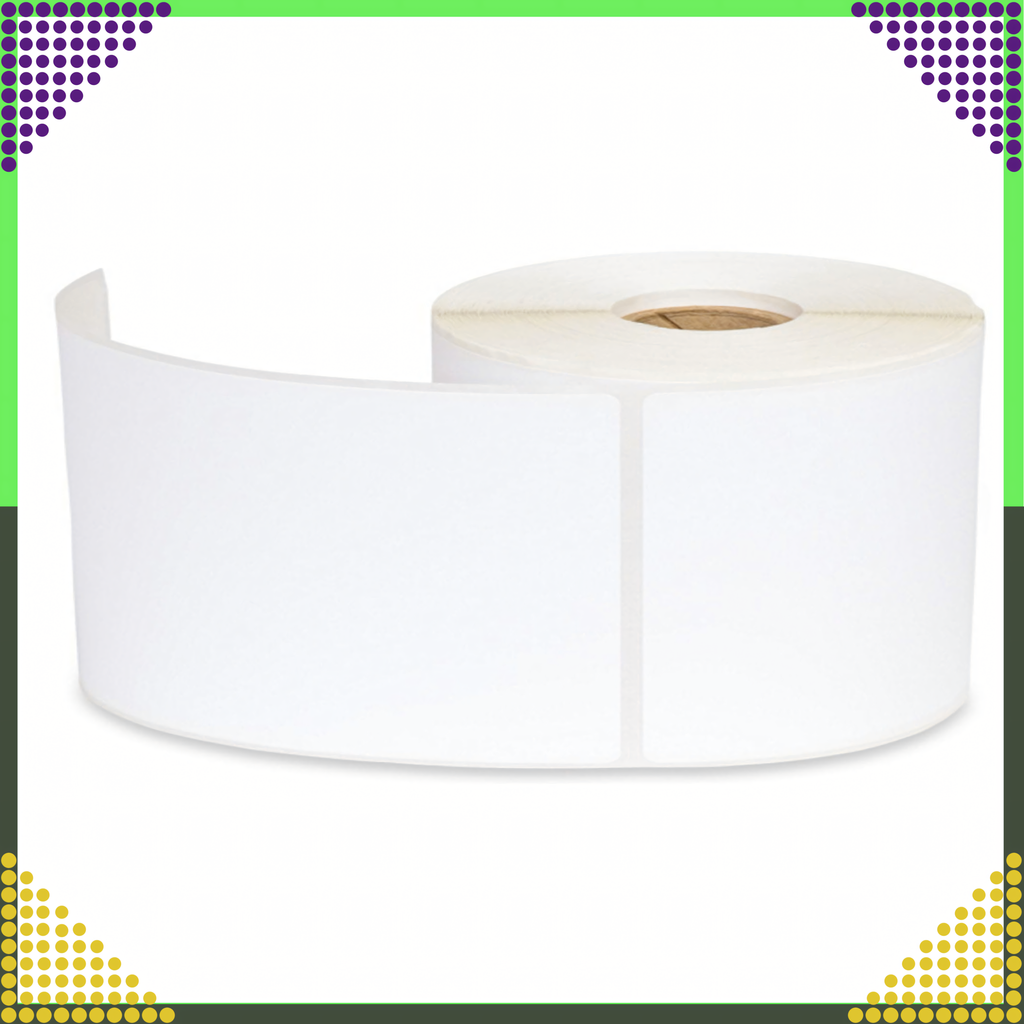 Valged isekleepuvad termoetiketid 100 × 150 mm, 500 tk perforeeritud rullis RC-K-990-12881 – pilt 8