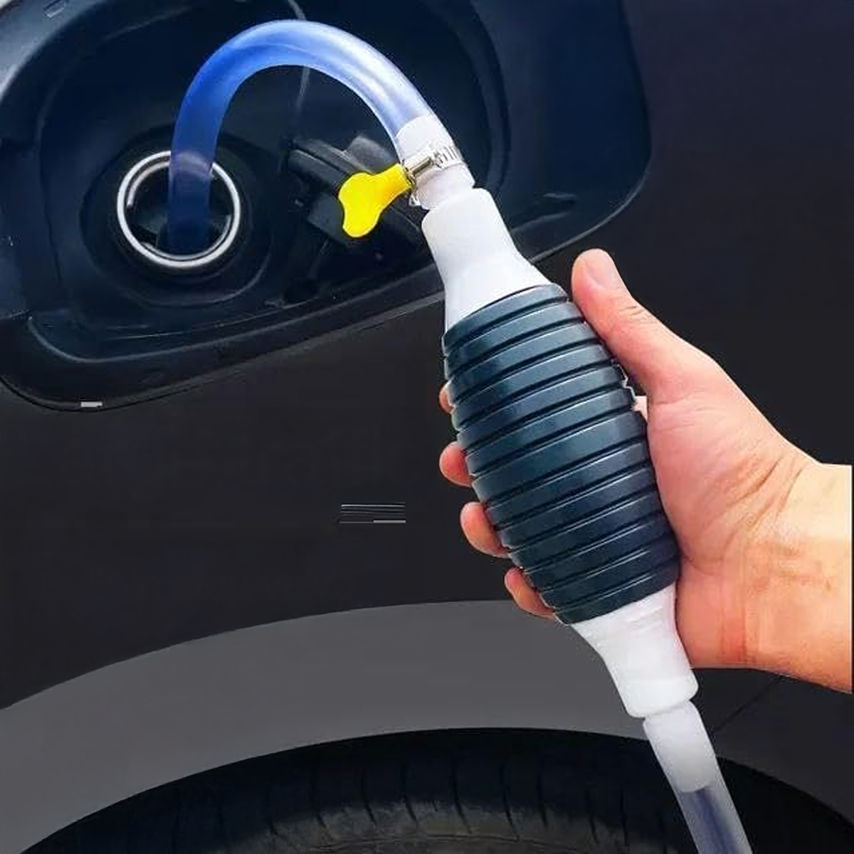 Käsipirnpump kütuse, õli ja vedelike ümberpumpamiseks koos voolikuga RC-K-1419 – pilt 5