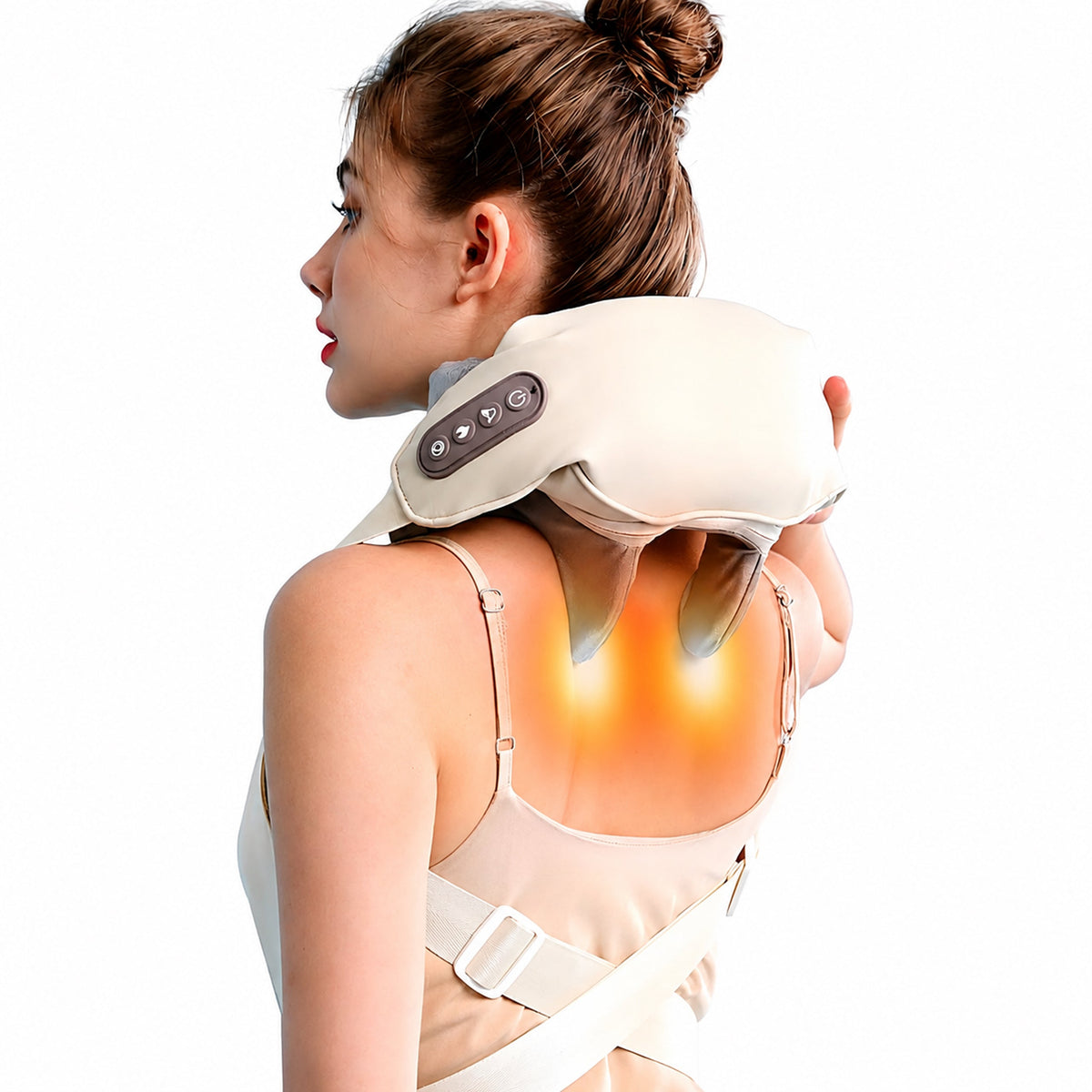 Shiatsu kaela-, turja- ja seljamasseerija soojendava kraega RC-K-1812-14205 – pilt 2