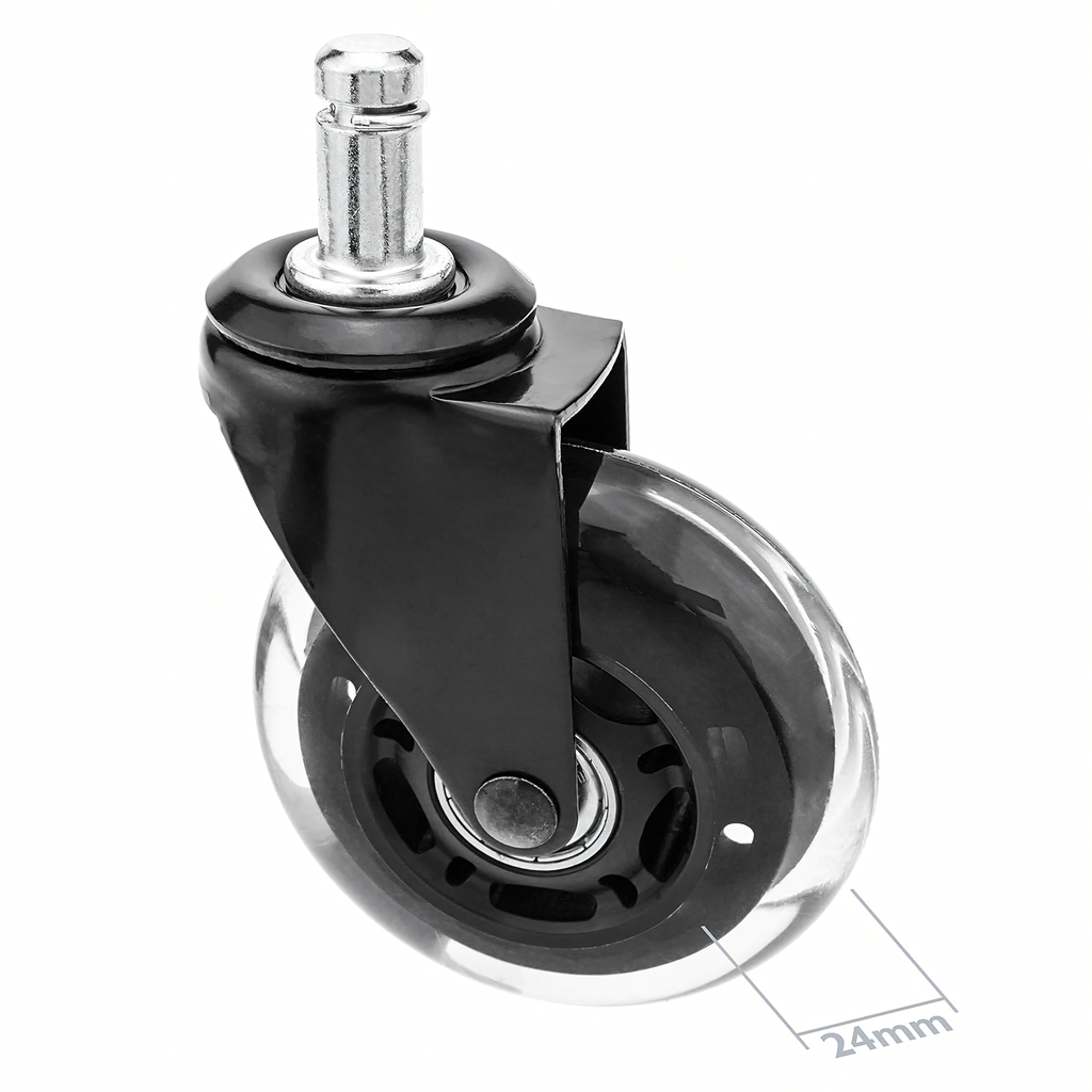Kummist laagriga ratas kontori- ja mängutoolile RC-K-1643 – pilt 2