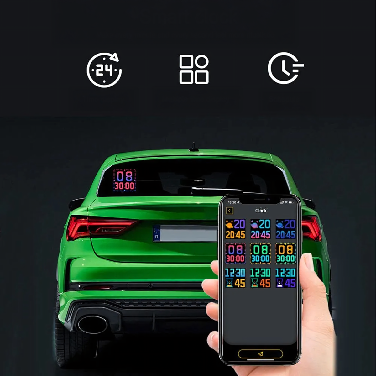 Täisvärviline RGB LED-ekraan auto tagaklaasile RC-K-2094 – pilt 4
