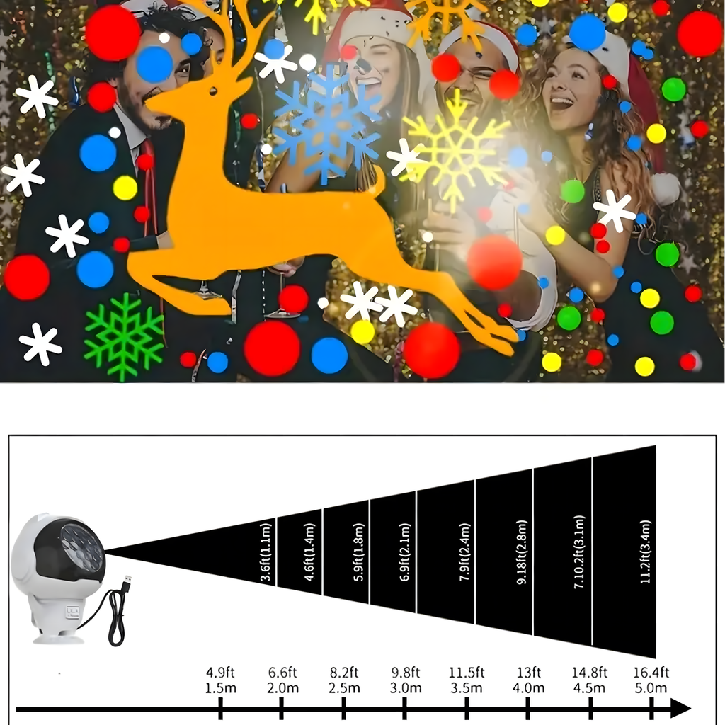 Astronaut-teemaline laser-LED-projektoriga öövalgusti lastele RC-K-1223 – pilt 7