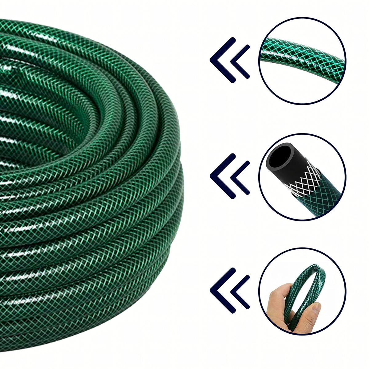 3-kihiline kummist aiavoolik 30 m 1/2 tolli RC-K-2159 – pilt 8