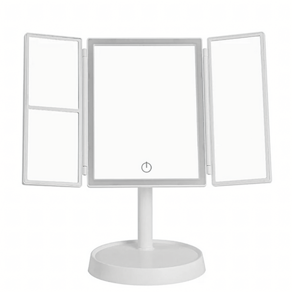 LED-valgustusega kokkupandav 3× suurendusega meigipeegel RC-K-2093-14822 – pilt 8