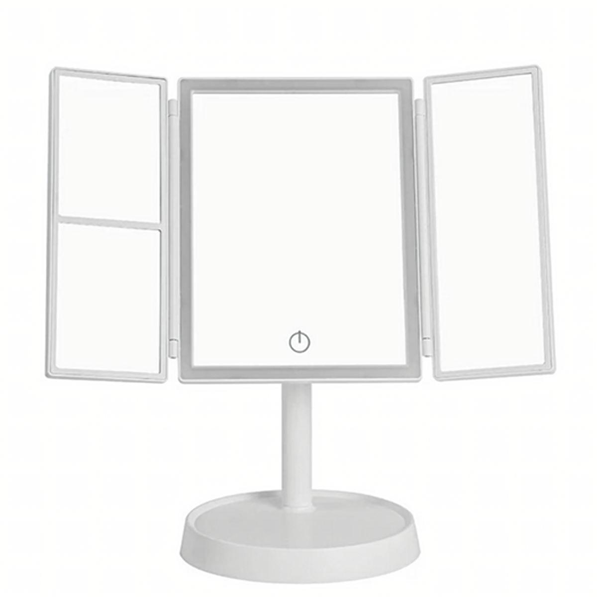 LED-valgustusega kokkupandav 3× suurendusega meigipeegel RC-K-2093-14822 – pilt 8