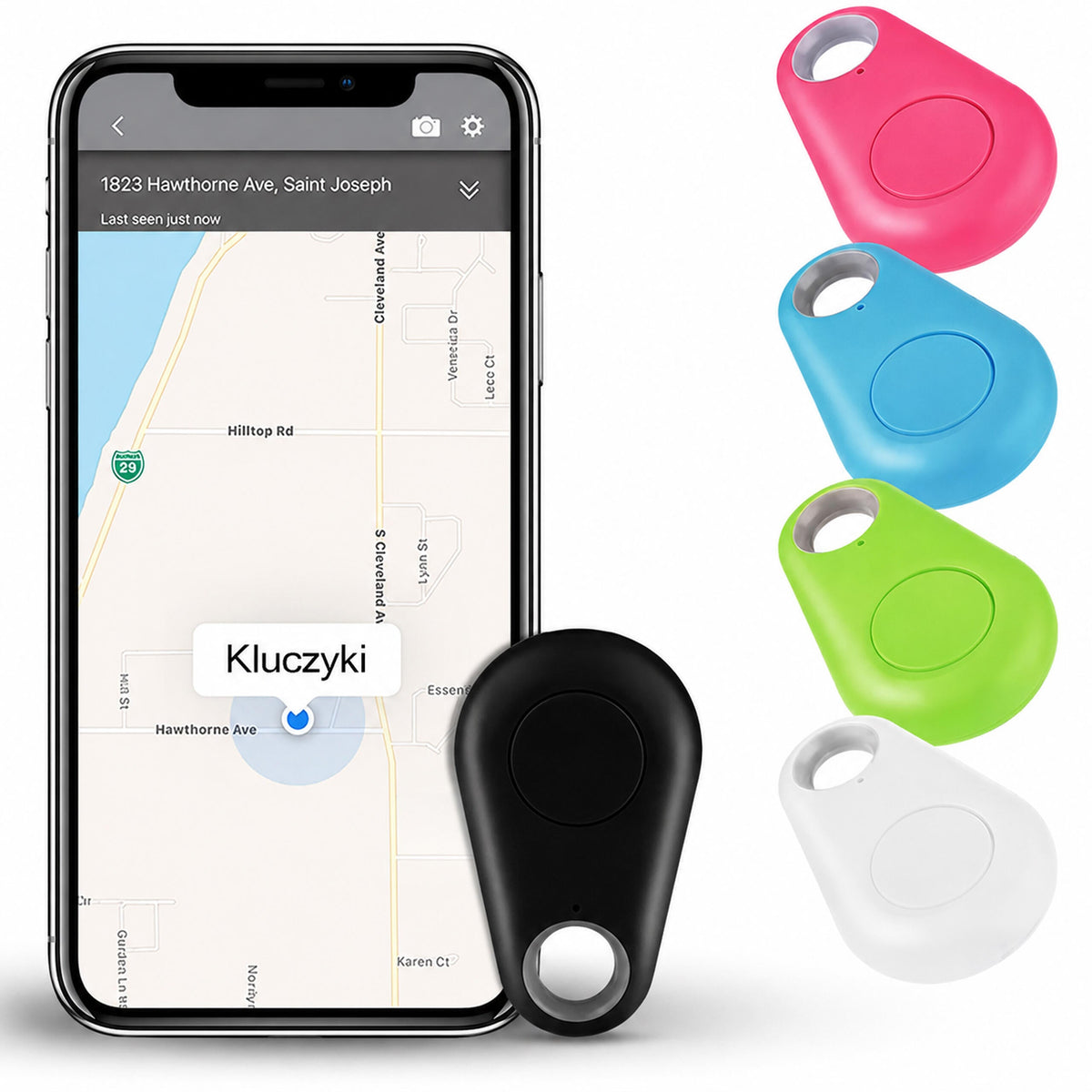 Bluetooth GPS-võtmeleidjate komplekt, 5 tk RC-K-2550 – pilt 10