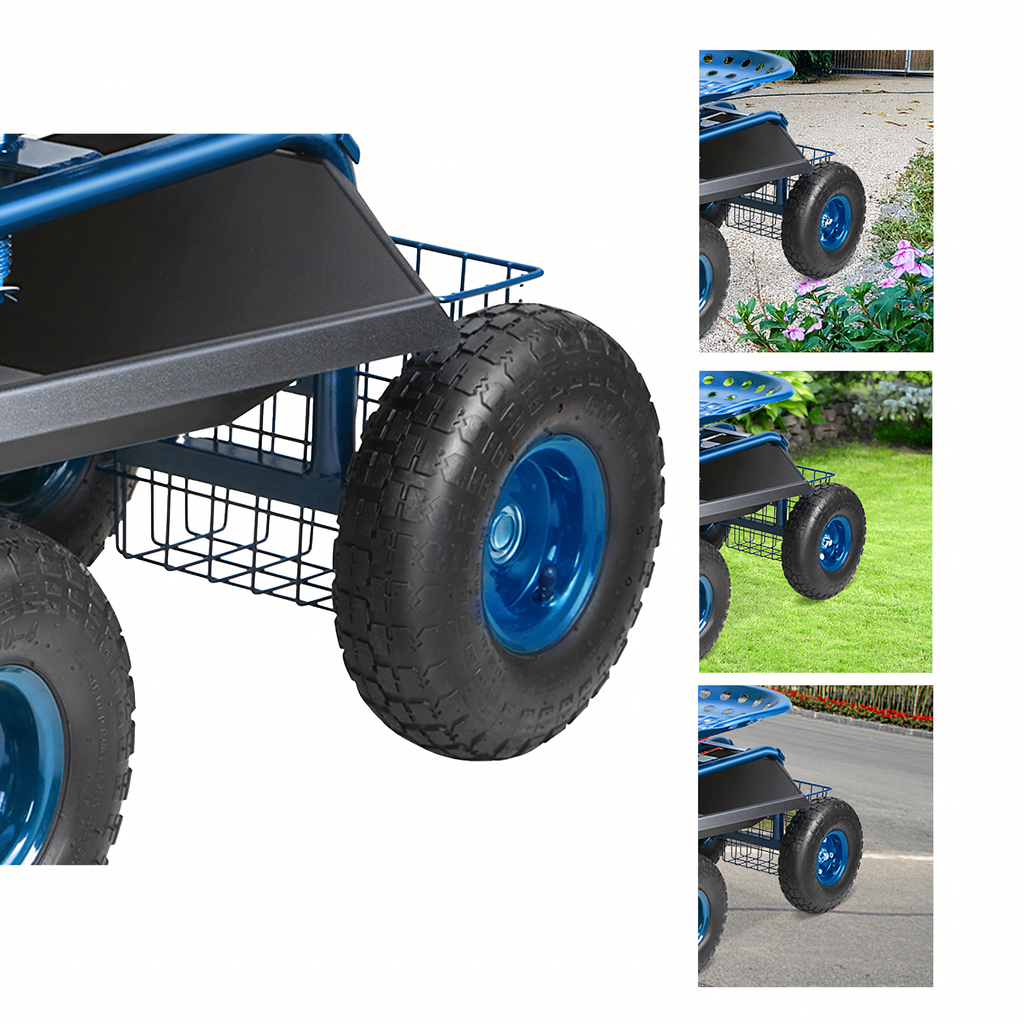 Ratastel aiakäru 360° pöörleva istme ja korviga RC-K-2338-15256 – pilt 10