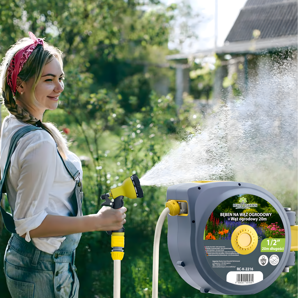 Automaatne seinale paigaldatav aiavoolikurull 1/2", kuni 20 m RC-K-2216-15061 – pilt 7