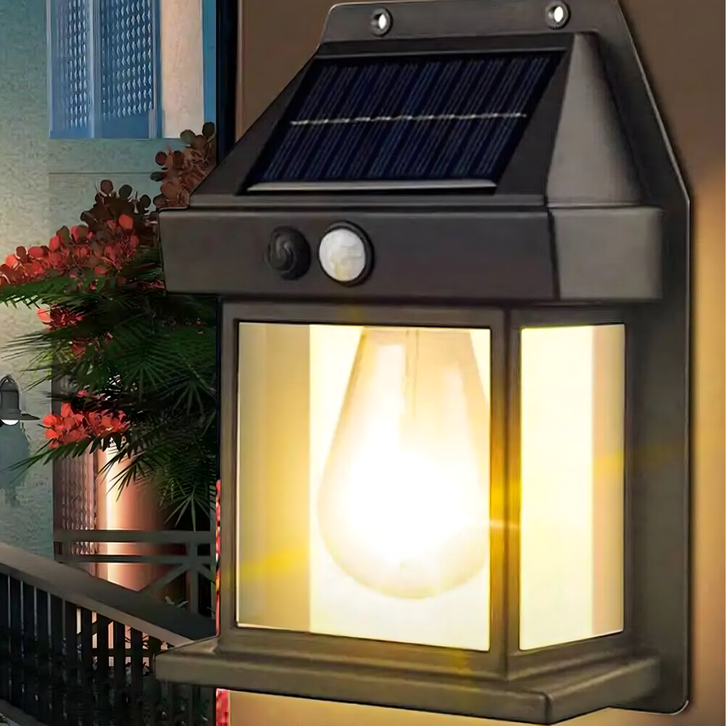 Päikeseenergial töötav LED-seinalatern liikumisanduriga RC-K-1536 – pilt 4