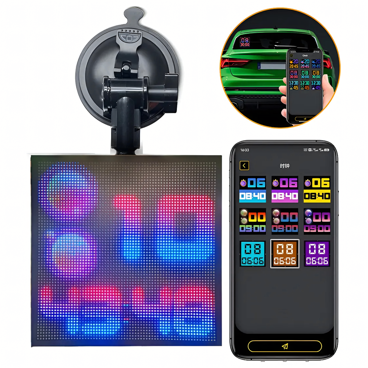 Täisvärviline RGB LED-ekraan auto tagaklaasile RC-K-2094 – pilt 7