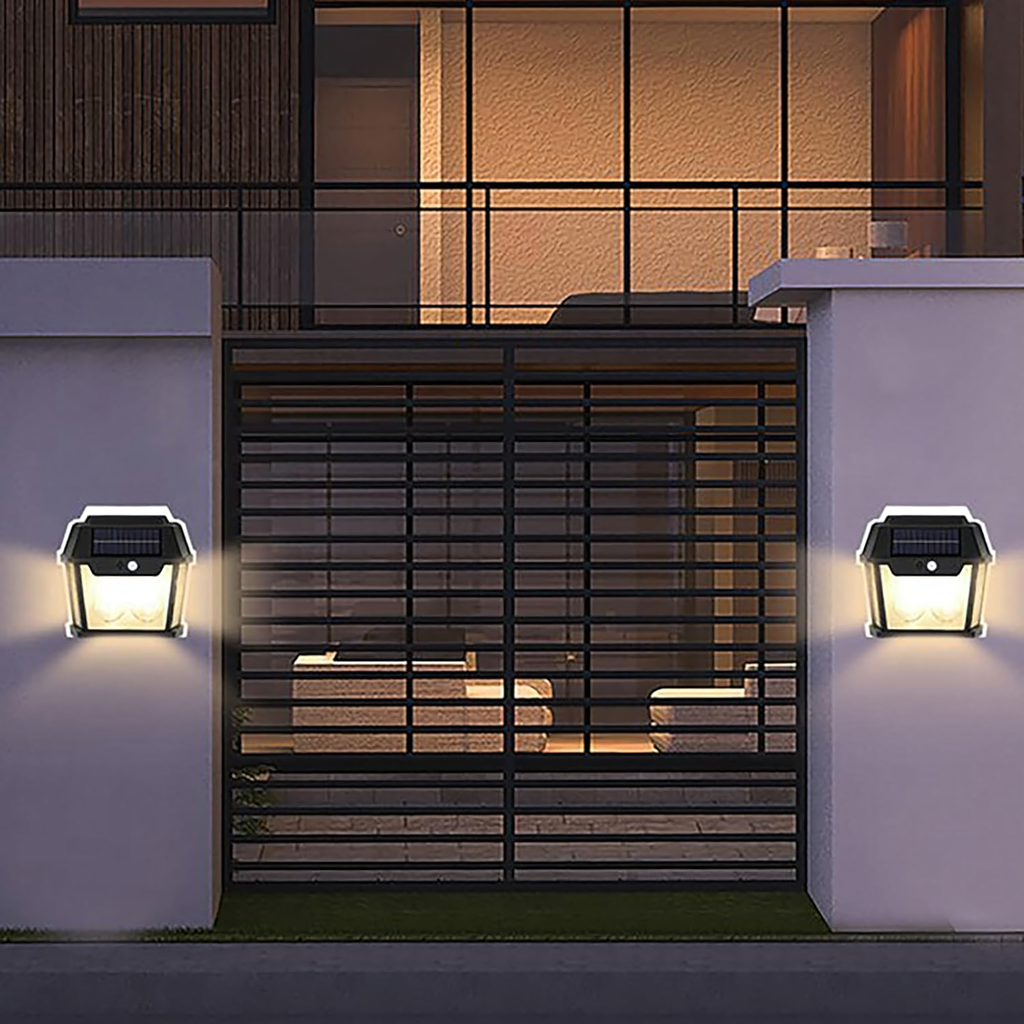 Kahekordne LED-päikeseenergia seinavalgusti liikumisanduriga RC-K-2204 – pilt 7