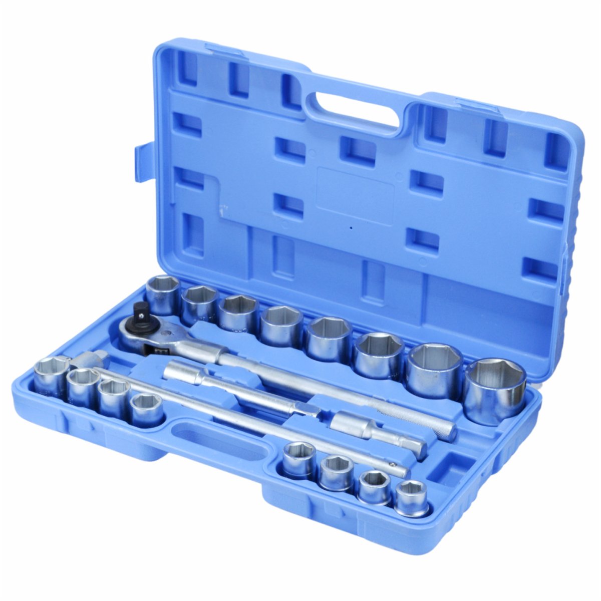 Professionaalne 21-osaline 3/4-tolline padrunvõtmete komplekt 19–50 mm CRV-terasest 10200-6 – pilt 3