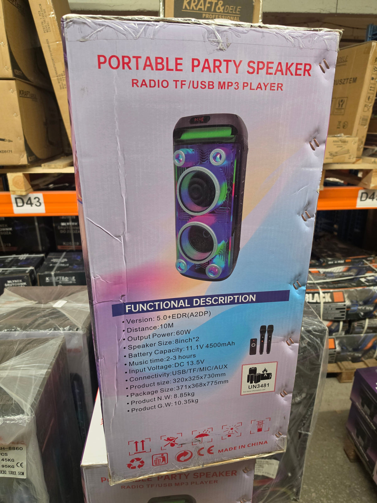 Bluetooth-kõlar SP-WGY-8828 – pilt 2