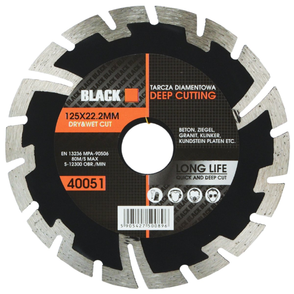 125 mm sügava lõikega teemantlõikeketas 40051 – pilt 3