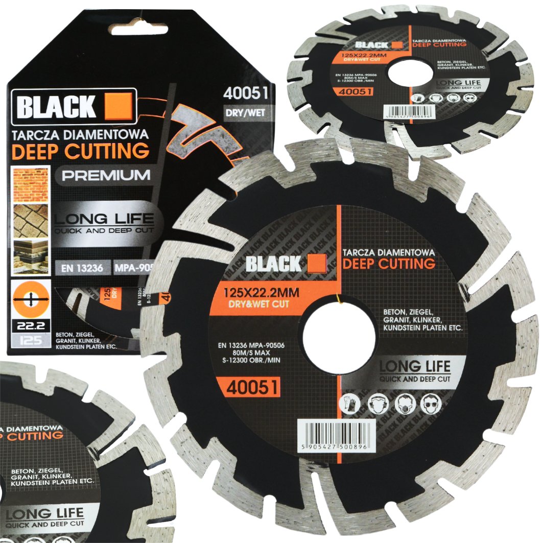 125 mm sügava lõikega teemantlõikeketas 40051 – pilt 1