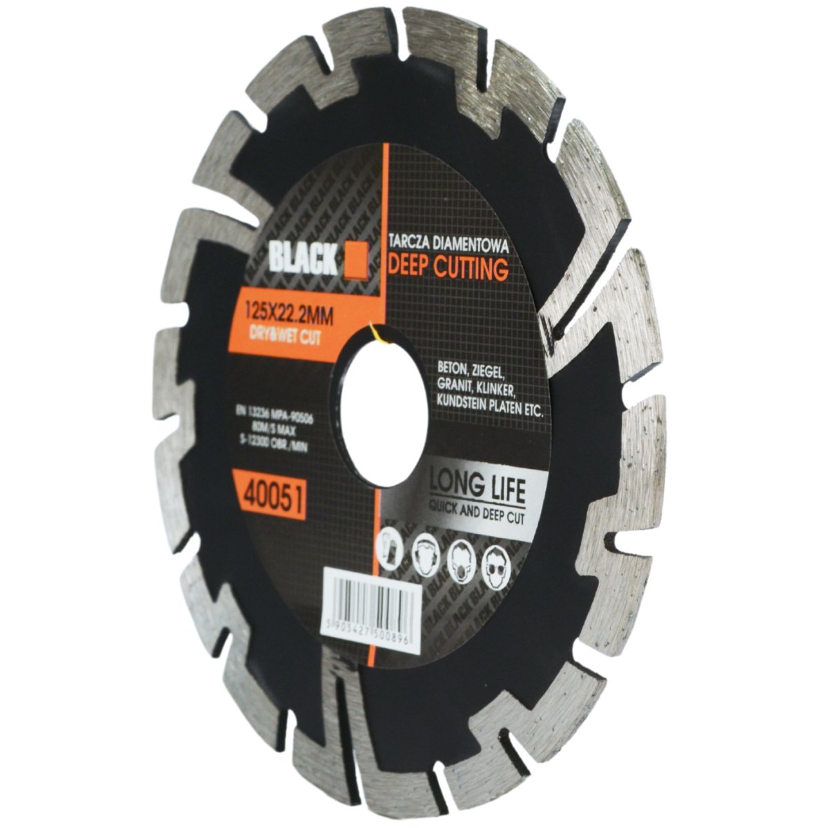 125 mm sügava lõikega teemantlõikeketas 40051 – pilt 4