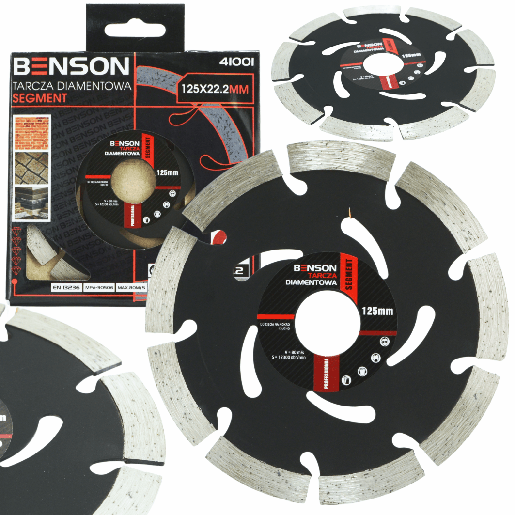 BENSON by BLACK 125 mm teemantlõikeketas nurklihvijale 2 mm 41001 – pilt 1