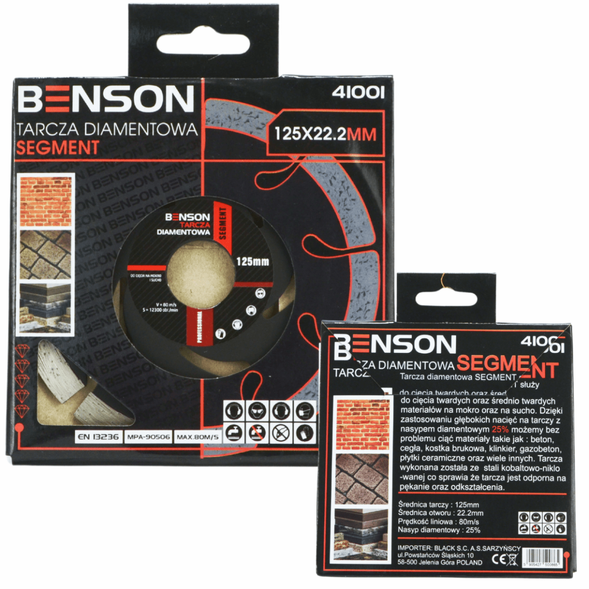 BENSON by BLACK 125 mm teemantlõikeketas nurklihvijale 2 mm 41001 – pilt 4
