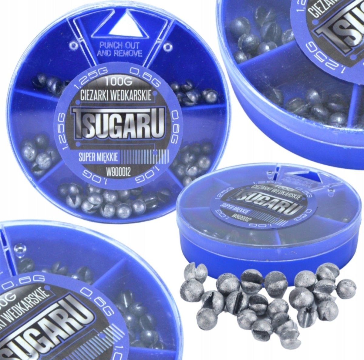 TSUGARU tina- ehk pliikuulide komplekt 100 g, 3 kaalu W900012 – pilt 1