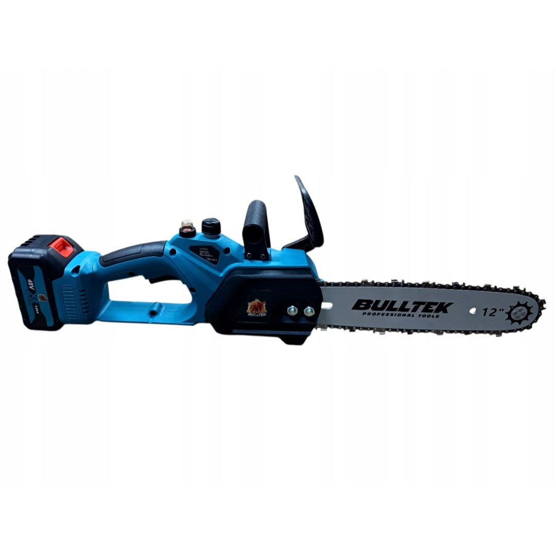 Bull-Tech harjadeta akukettsaag 12″ (30 cm), 2 × 48 V 5 Ah akut ja kohver BT-25608 – pilt 2