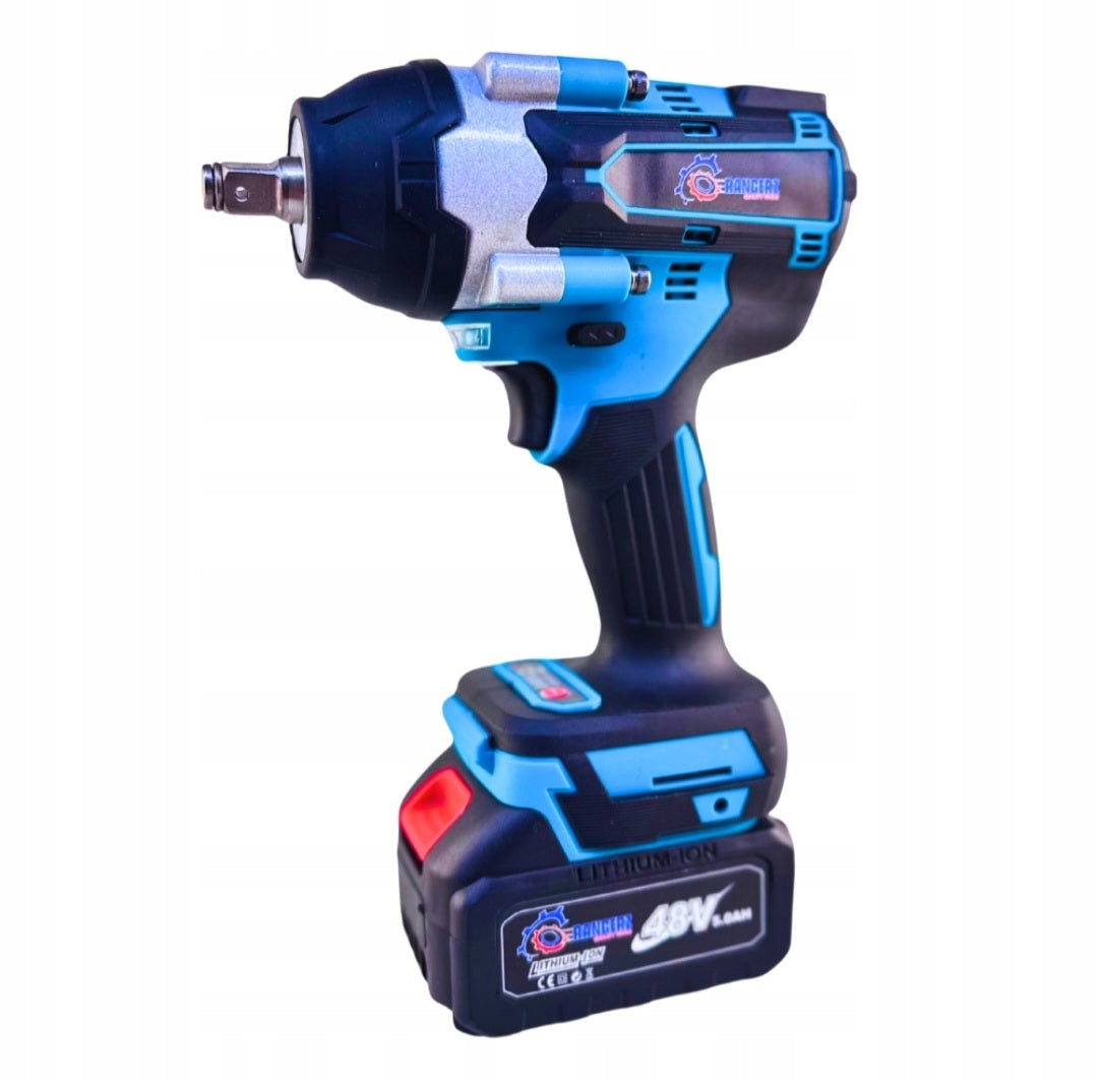 Rangers Cordless Impact Wrench 1100Nm – 2× 48V 6.0Ah Batteries, 1/2" Drive, Charger + XXL (VD8) Kit – pilt 8