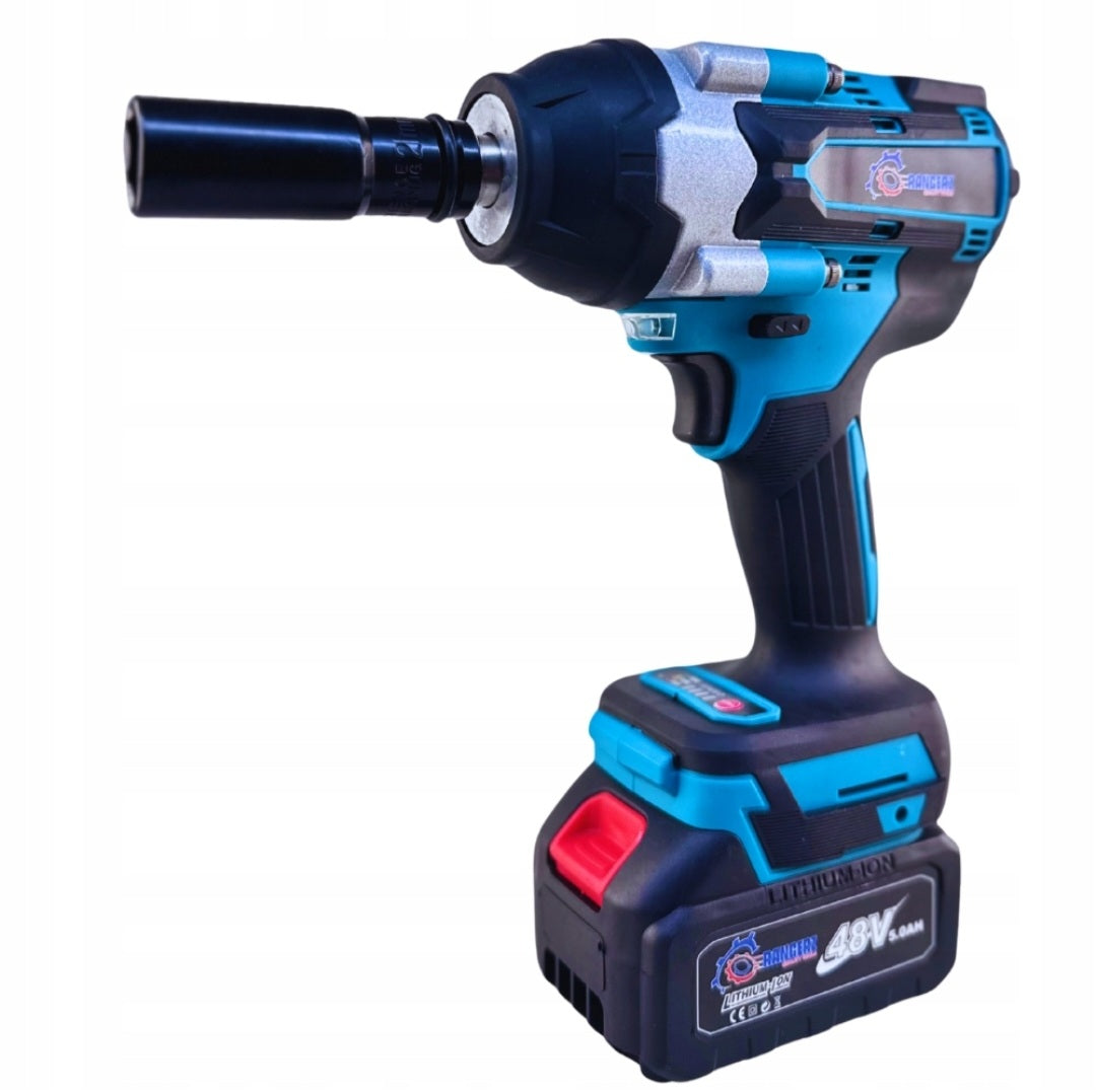 Rangers Cordless Impact Wrench 1100Nm – 2× 48V 6.0Ah Batteries, 1/2" Drive, Charger + XXL (VD8) Kit – pilt 9
