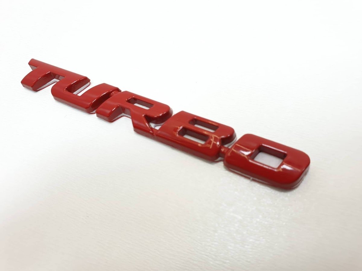 Punane 3D Turbo autokleebis 16 × 9 cm 04351TP – pilt 4