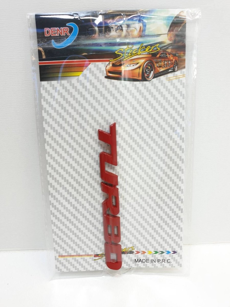 Punane 3D Turbo autokleebis 16 × 9 cm 04351TP – pilt 8