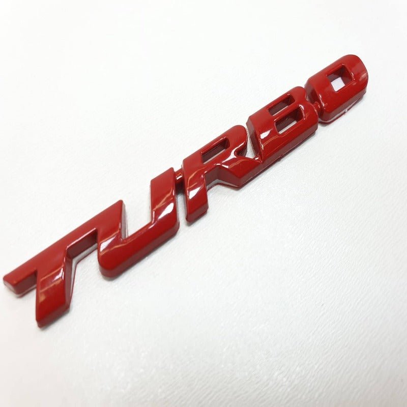Punane 3D Turbo autokleebis 16 × 9 cm 04351TP – pilt 3