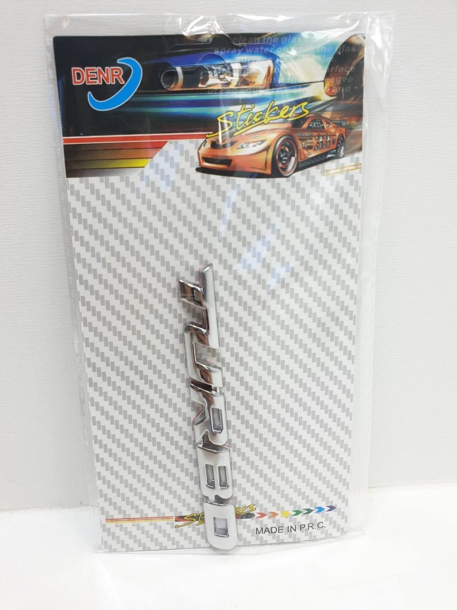 Hõbedane 3D Turbo autokleebis 16 × 9 cm 04351B – pilt 4