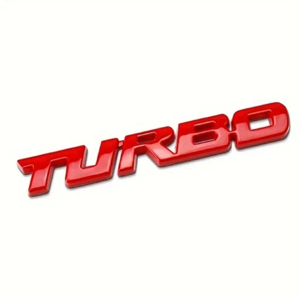 Punane 3D Turbo autokleebis 16 × 9 cm 04351TP – pilt 7