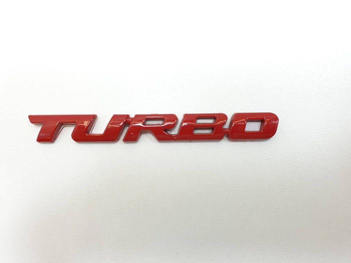 Punane 3D Turbo autokleebis 16 × 9 cm 04351TP – pilt 5